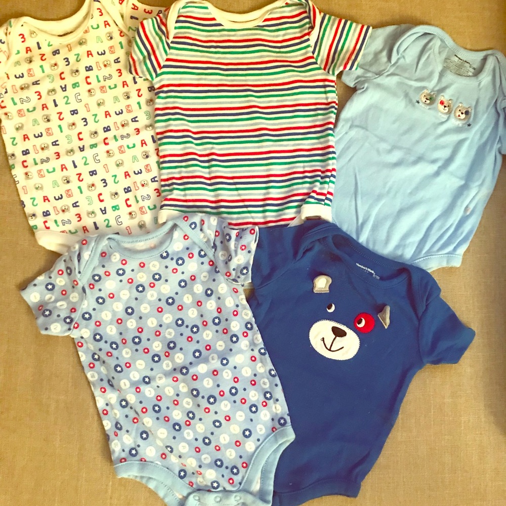 Rainbow Onesies (0-3 mo)
